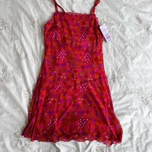 Wild Fable Flowy Frilly Pink Dress